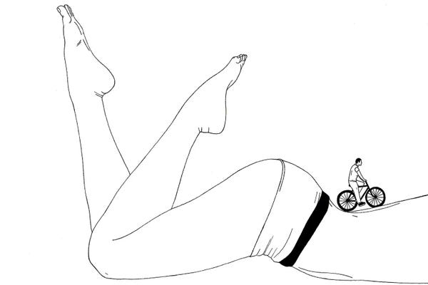 Black & White Drawings & Illustrations: Sensual Walk by Filippo Spinelli