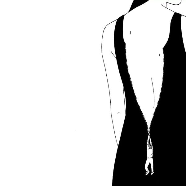 Black & White Minimalist Décor: Slide Down by Filippo Spinelli