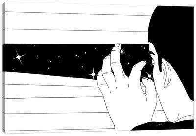 Spying On The Stars Canvas Art Print - Filippo Spinelli