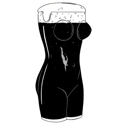 Swim by Filippo Spinelli framed canvas print