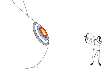 Target by Filippo Spinelli metal wall art