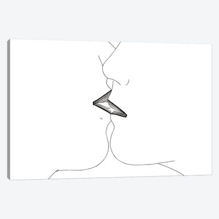 The Kiss Is A Mute Book Canvas Print #FSP72} by Filippo Spinelli Canvas Print