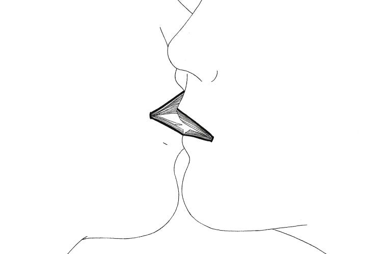 The Kiss Is A Mute Book by Filippo Spinelli wall art
