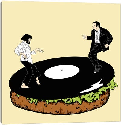 Hungry For Dance Canvas Art Print - Pulp Fiction
