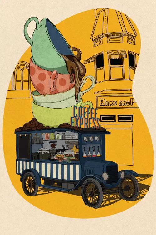 Coffee Express by 5by5collective wall art