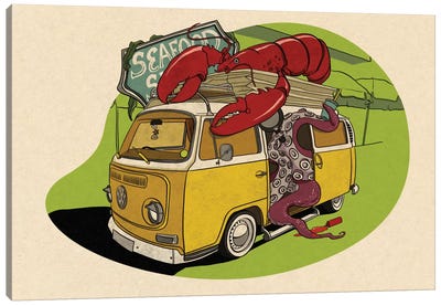 Eating Nemo Canvas Art Print - Lobster Art