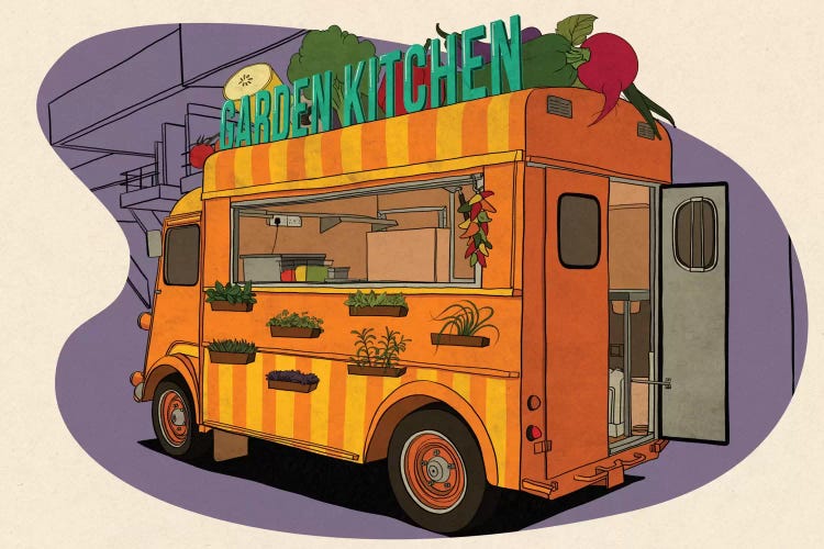 Garden Kitchen by 5by5collective wall art