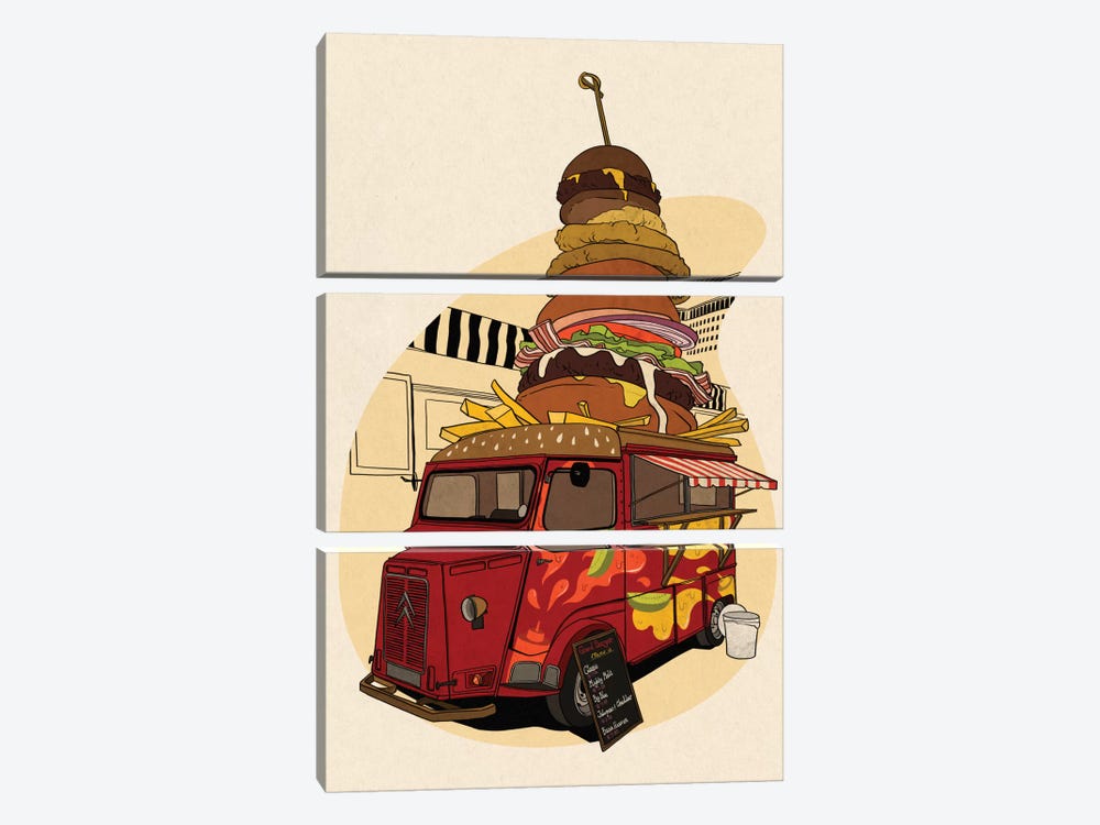 Good Burger by 5by5collective 3-piece Art Print