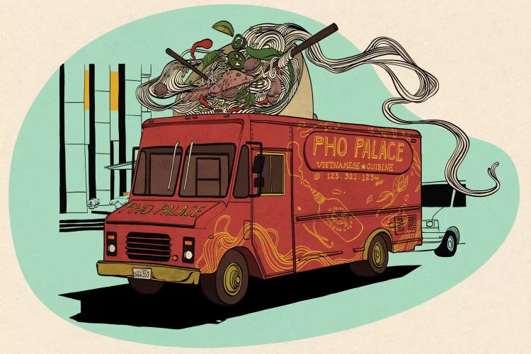 Pho Palace by 5by5collective wall art