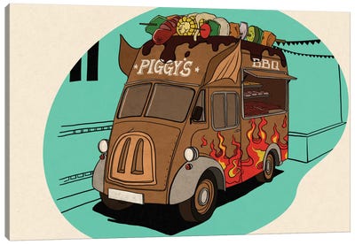 Piggy's Canvas Art Print - Trucks