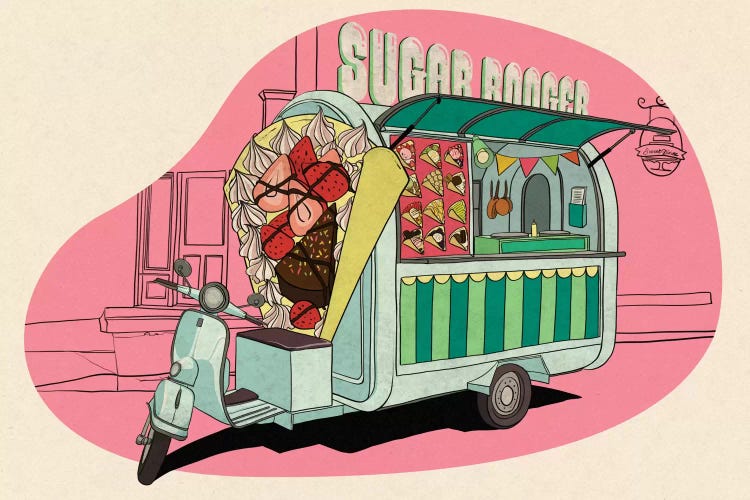 Sugar boogar by 5by5collective wall art