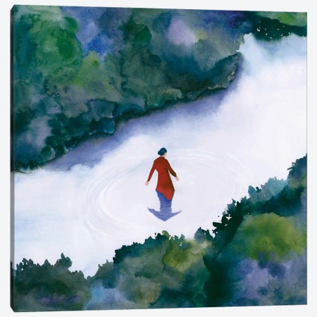 In The River Canvas Print #FVC20} by Flavia Cuddemi Art Print