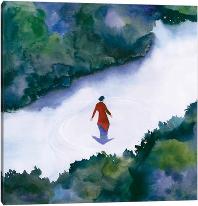 In The River Canvas Art Print - Flavia Cuddemi