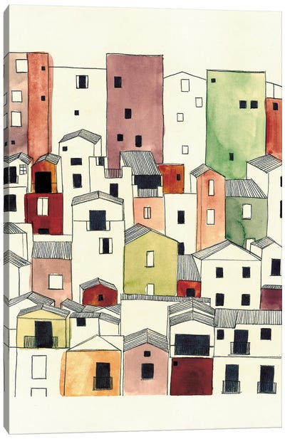 Cityscape Canvas Art Print - Flavia Cuddemi