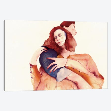 Couple Canvas Print #FVC26} by Flavia Cuddemi Canvas Art
