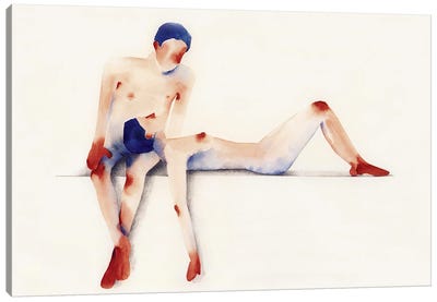 Eros II Canvas Art Print - Subdued Nudes