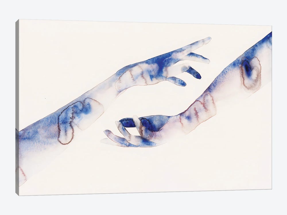 Blue Wave by Flavia Cuddemi 1-piece Canvas Art
