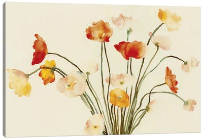 Bouquet Canvas Art Print - Minimalist Flowers