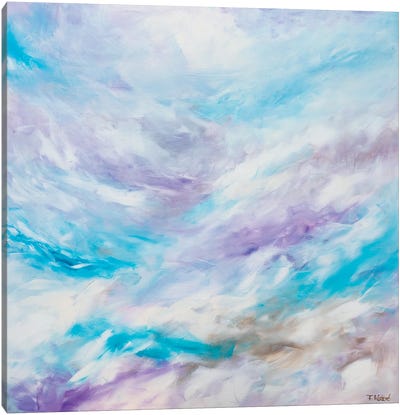 I Pause Watching The Clouds Canvas Art Print - Françoise Wattré