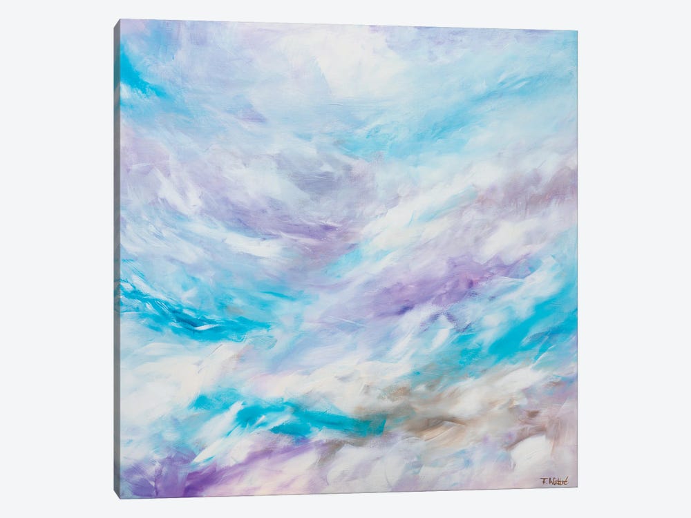 I Pause Watching The Clouds by Françoise Wattré 1-piece Art Print