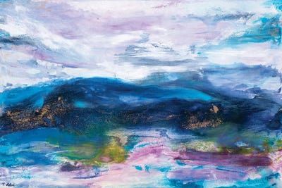 Take Me To The Blue Mountains by Françoise Wattré framed canvas print