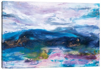 Take Me To The Blue Mountains Canvas Art Print - Françoise Wattré