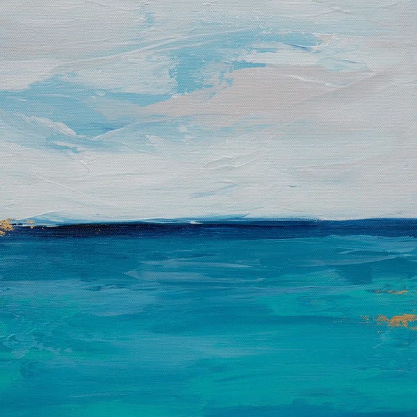 Contemporary Coastal: Pink Cloud by Françoise Wattré