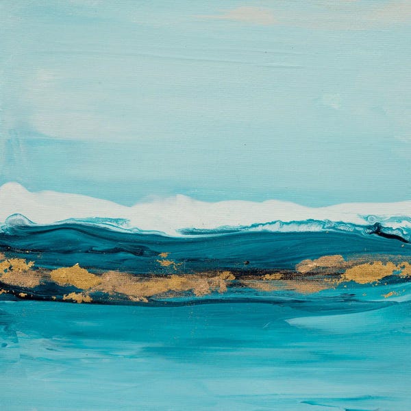 Blue & Gold: Aquamarine Waters by Françoise Wattré