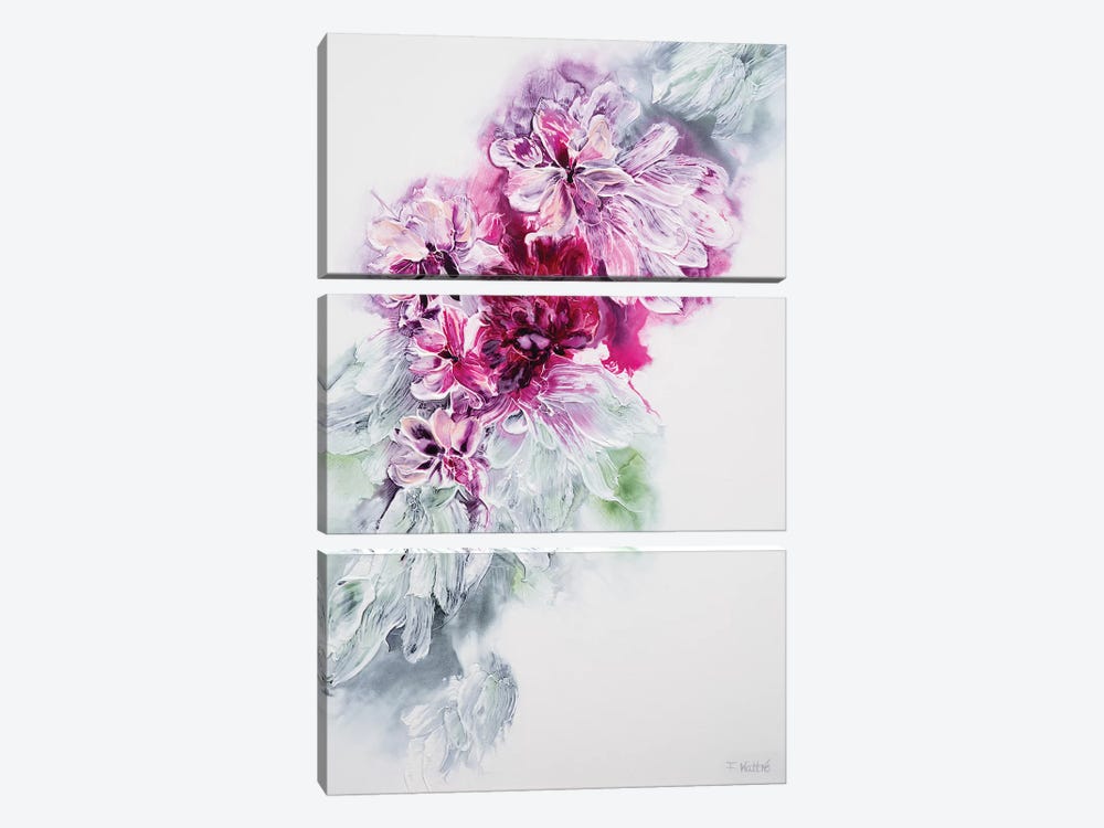 The Sweet Smell Of Happiness by Françoise Wattré 3-piece Canvas Artwork