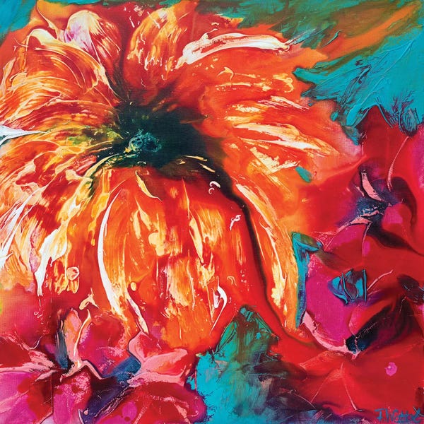 Textured Florals: Tropical Garden III by Françoise Wattré