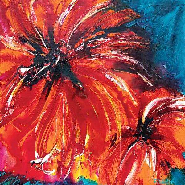 Hibiscuses: Tropical Sun by Françoise Wattré