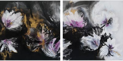 There Is Beauty In The Dark Diptych