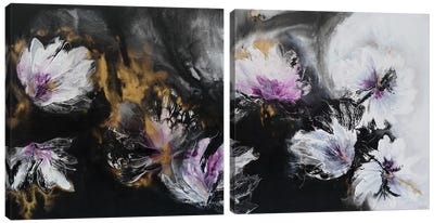 There Is Beauty In The Dark Diptych Canvas Art Print - Art Sets | Triptych & Diptych Wall Art