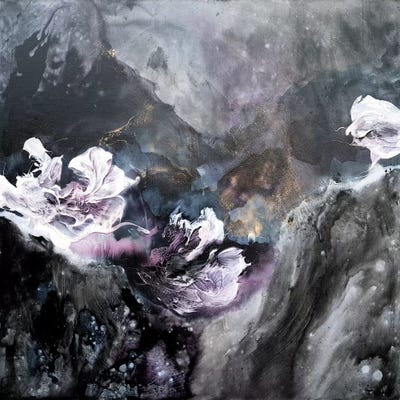 Fight Of The Elements by Françoise Wattré framed canvas print