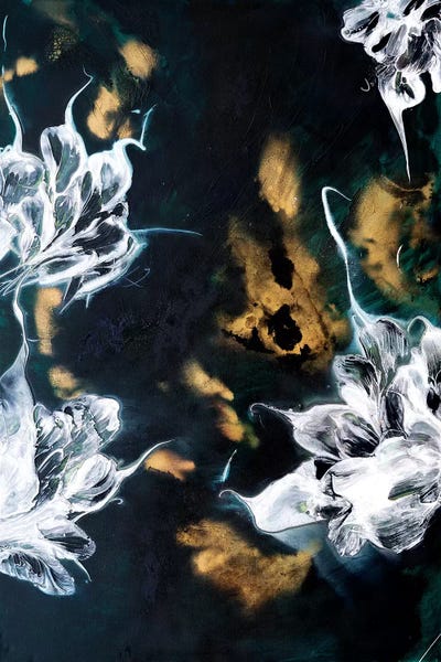 Black & White & Gold: Flowering Danube II by Françoise Wattré