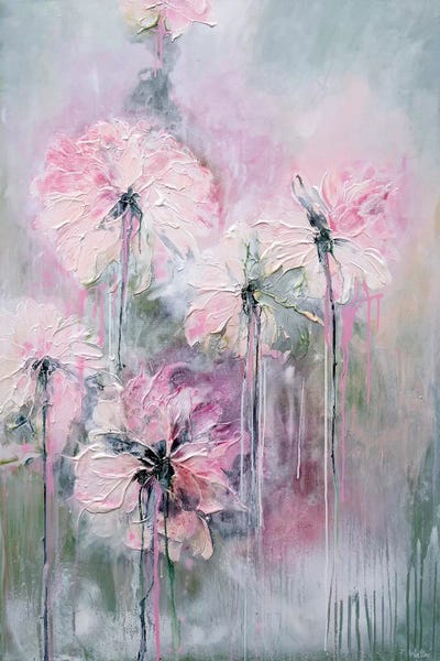 Textured Florals: Gentle Summer Rain by Françoise Wattré