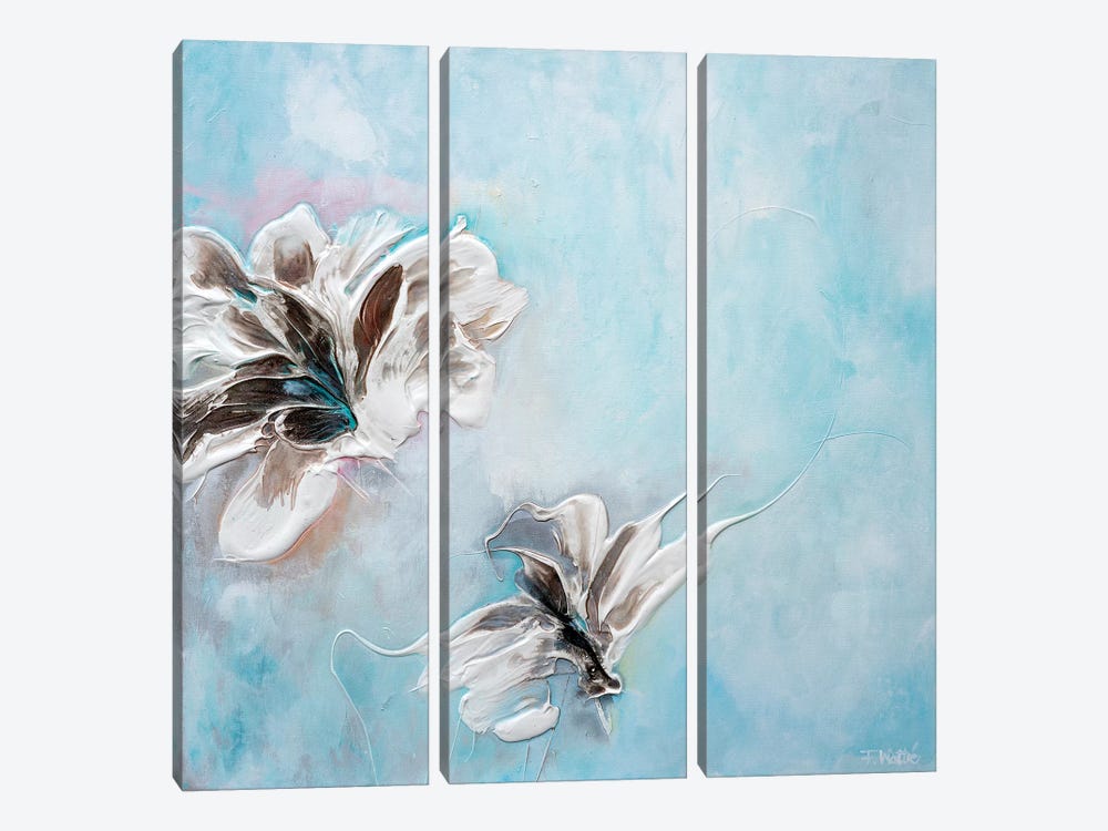 In The Turquoise Sea I by Françoise Wattré 3-piece Canvas Print