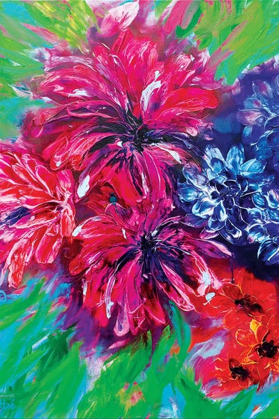 Jungle Paradise I by Françoise Wattré framed canvas print