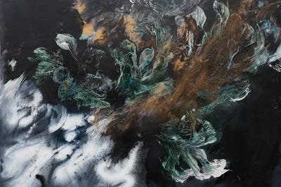 Emeralds Garden by Françoise Wattré canvas print