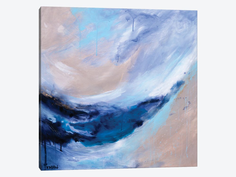 A Day By The Ocean by Françoise Wattré 1-piece Canvas Art