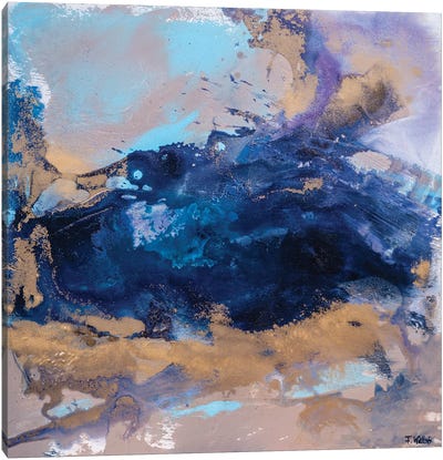 As Wild As The Ocean Canvas Art Print - Françoise Wattré
