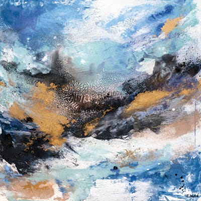 Ice Crystals On My Window by Françoise Wattré framed canvas print