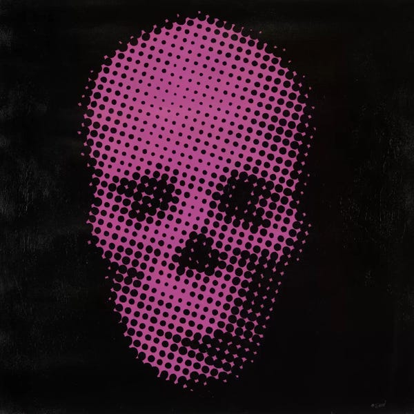 Black & Pink: Pink Skull by Francis Ward