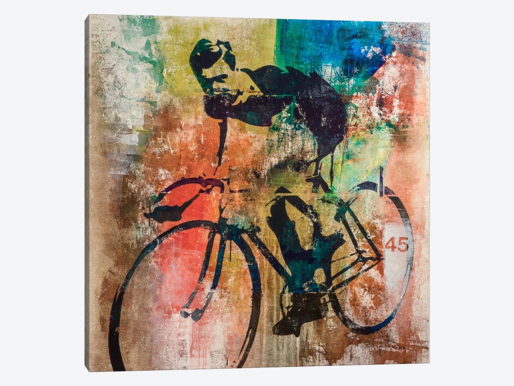 Bike Race by Francis Ward 1-piece Canvas Artwork
