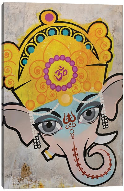 Ganesh Canvas Art Print - Francis Ward