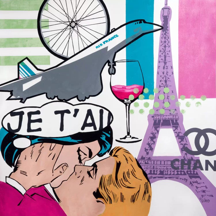 I Love Paris by Francis Ward wall art