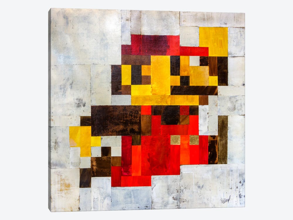 Post Modern Mario by Francis Ward 1-piece Canvas Artwork