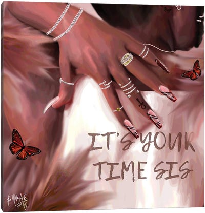Your Time Canvas Art Print - Monarch Butterflies