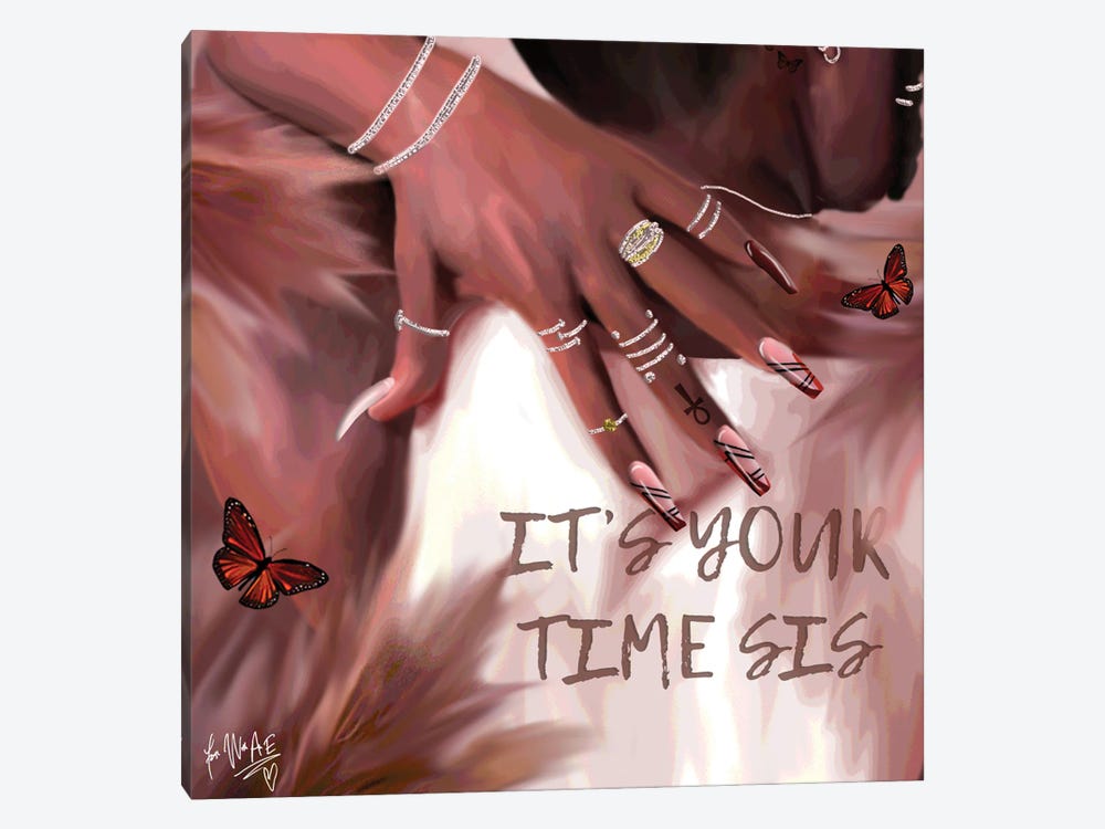 Your Time by Faith with an E 1-piece Canvas Art