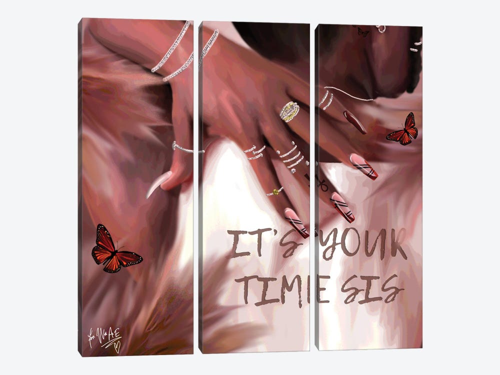 Your Time by Faith with an E 3-piece Canvas Artwork